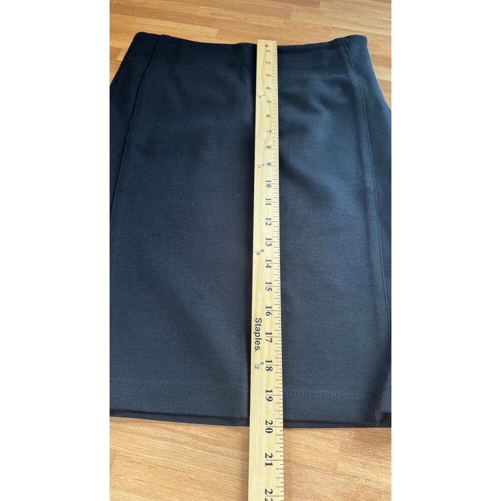 TAG Jeans Black Stretch Pencil Skirt with Silver Accent Zippers - Size 25 - Picture 11 of 15
